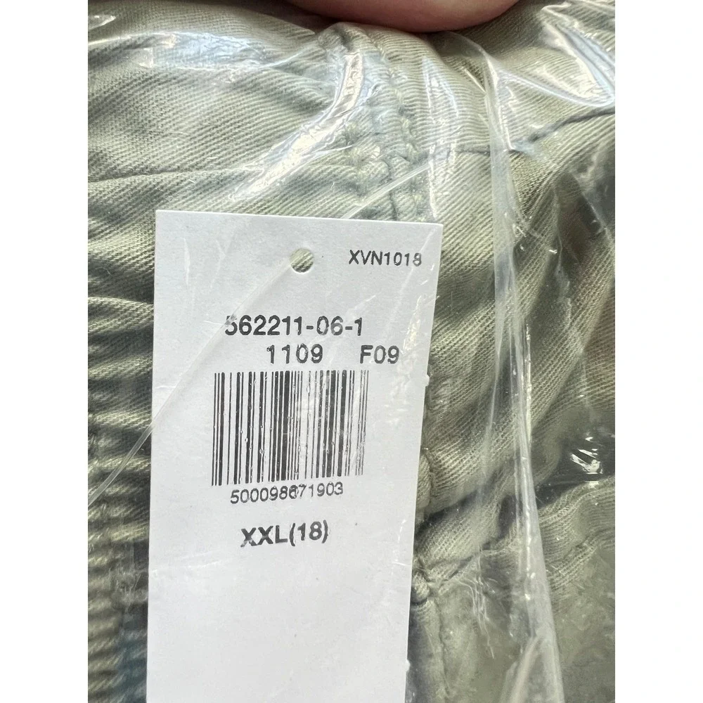 NEW Old Navy Boys Above Knee Dock Shorts Sage Green XXL 18 Cotton